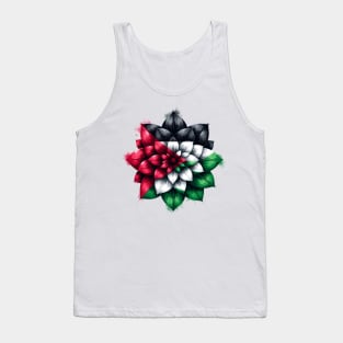 Palestinian Floral Flag Tank Top